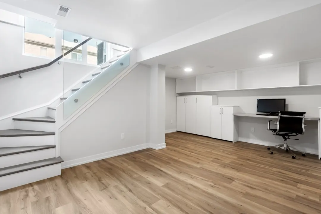 Finished basement interior